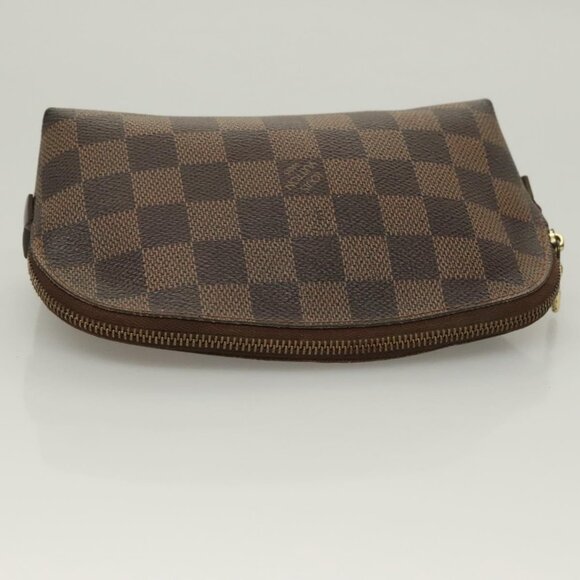 LOUIS VUITTON Damier Ebene Pochette Cosmetic PM Pouch N47516 LV Auth BA3094 - Picture 7 of 16